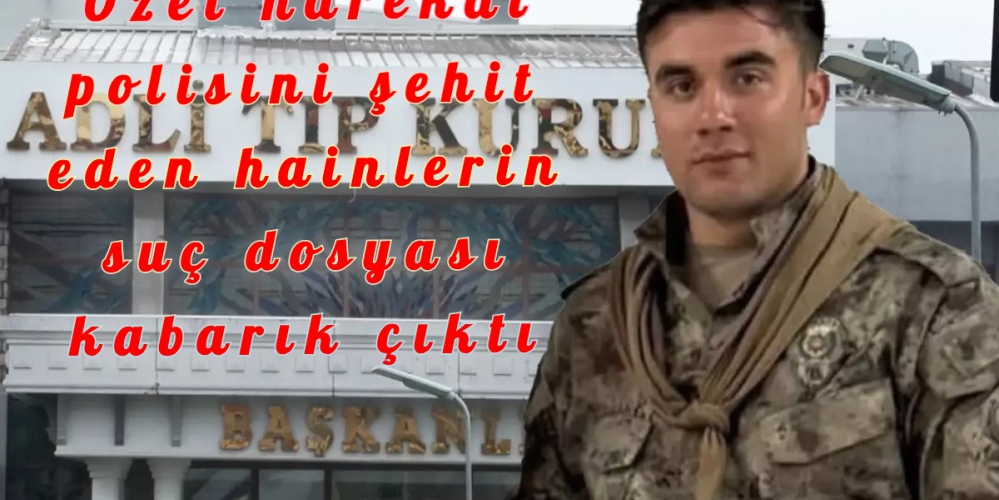 Özel harekat polisini şehit eden hainlerin suç dosyası kabarık çıktı