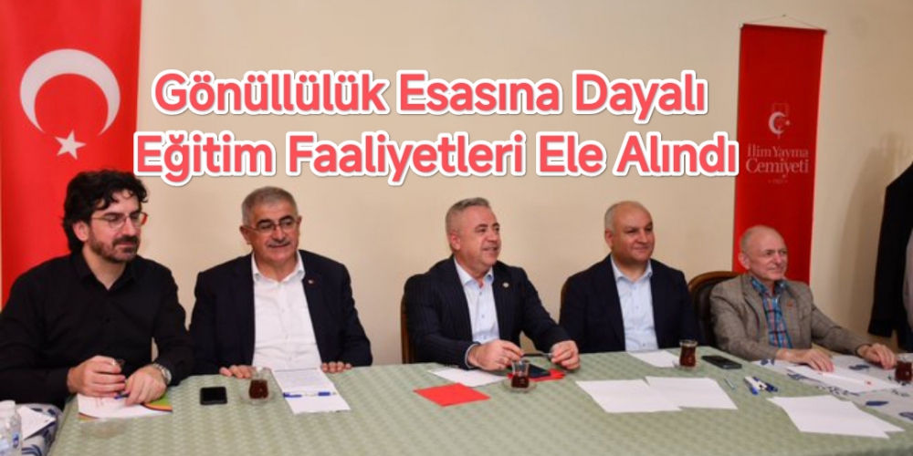Gönüllülük Esasına Dayalı Eğitim Faaliyetleri Ele Alındı....