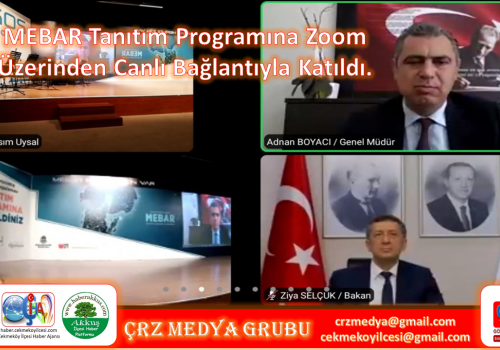 MEBAR Tanıtım Programına Zoom Üzerinden Canlı Bağlantıyla Katıldı.