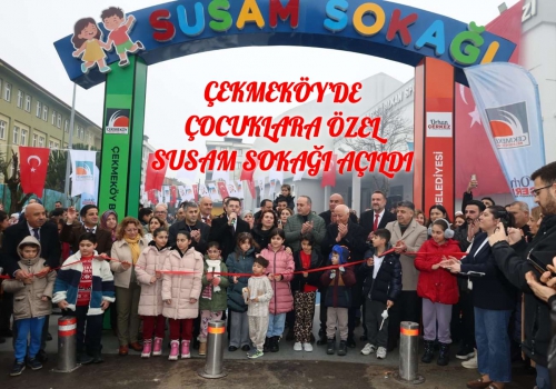 ÇEKMEKÖY’DE ÇOCUKLARA ÖZEL SUSAM SOKAĞI AÇILDI