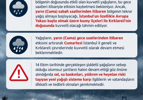 Çekmeköy kaymakamlığından Yağmur suyu ile ilgili basın açıklaması