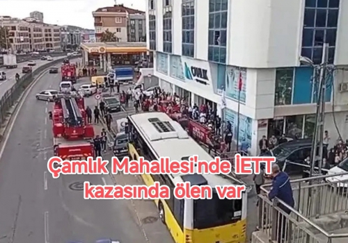 İşte İETT kazasının en net görüntüsü...